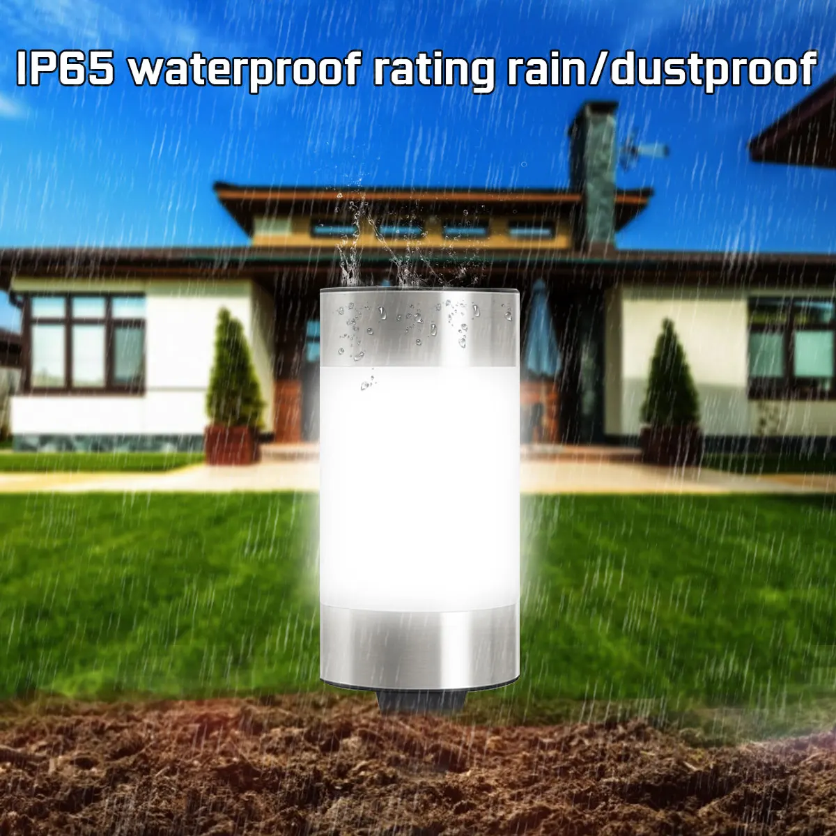 2 шт. Солнечный фонарь для сада пост Патио газон Открытый Пейзаж двора дорожка Дорога Путь Огни белый/теплый светодиод