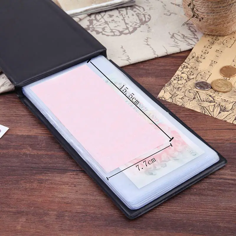 

20 Pages Money Albums For World Paper Money Album Holder Money Banknote Storage Case Paper Money Collector Bag