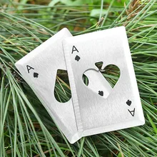 Нож Кредитная карта креативный покер из нержавеющей стали открывалка для бутылок карманный нож пики острый край нож 2 цвета