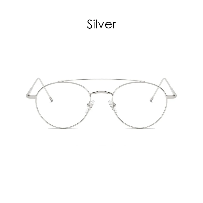 iboode Retro Round Metal Glasses Frame Women Men Optical Spectacle Prescription Eyeglasses Unisex Black Silver Gold Eyewear