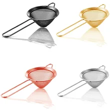 304 Нержавеющая сталь боярышника Стрейнер мелкая сетка сок Медь золото Цвет Бар инструменты бармена