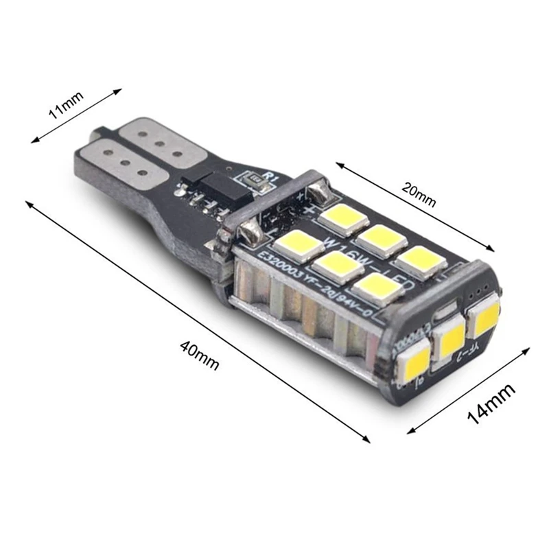 4 шт. авто светодиодный лампы ошибок T15 2835 15smd Автомобильный светодиодный свет поворотники лампы для Audi TT MK2 8J 2006- Аксессуары