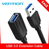 Vention USB 3,0 Удлинительный Кабель USB 2,0 кабель USB для передачи данных для Smart TV PS4 Xbox One PC USB 3,0 Удлинительный кабель ► Фото 1/6