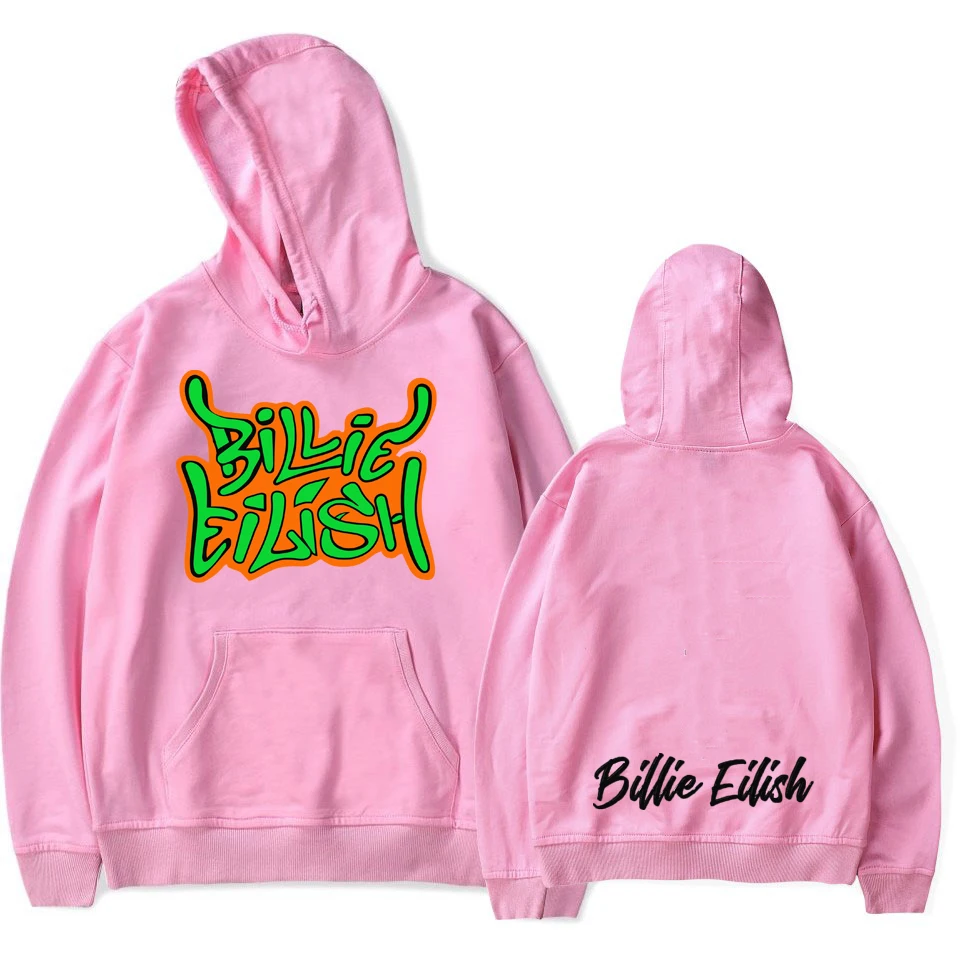 Billie Eilish уличная толстовка с логотипом, Толстовка для женщин и мужчин, толстовка, Одежда Harajuku, повседневные толстовки в стиле хип-хоп, Kpop, толстовки - Цвет: 11