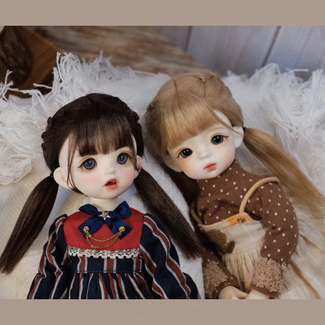 Doll Wigs  Dolls Accessories - Wig Doll Bjd Free Shipping 7-8inch 1/4 -  Aliexpress