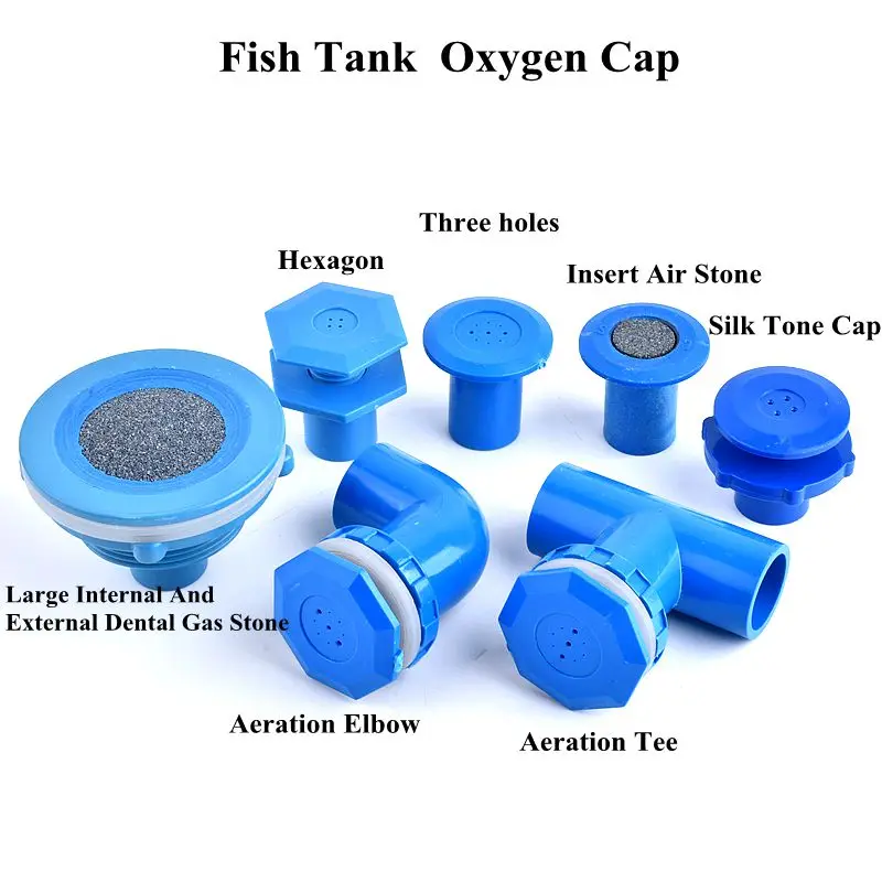 

1pcs PVC Fish Tank Oxygen Stone Plastic Oxygen Cap Stopper Seafood Pond Aquarium Oxygen Connector Air Stone Fittings