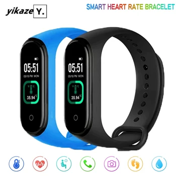 

M4 Pro Smart Band Temperature Heart Rate Monitor Blood Pressure Fitness Tracker Men Waterproof Sport Smartwatch for Android IOS