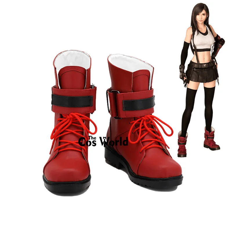 

Сапоги для косплея, на низком каблуке, финальная фантазия VII, Tifa Lockhart Games