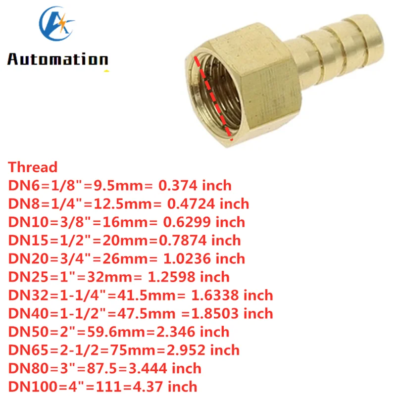 10 PACK) 1/4 HOSE ID TO 1/4 MALE BSP BSPT STRAIGHT BRASS FITTING GAS