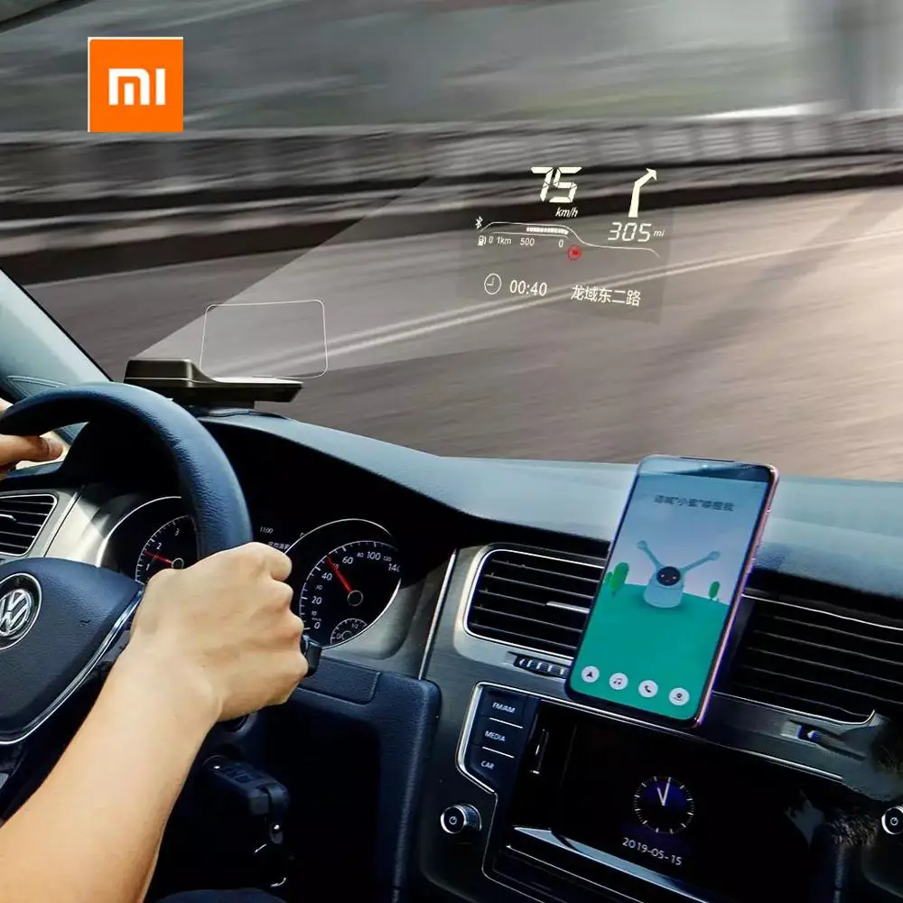 Tanie Oryginalny Xiaomi Mijia Carrobot Intelligence Car Hud Head Up wersja Bluetooth wyświetlacz OBD system ostrzegania przed przekroczeniem prędkości jazdy