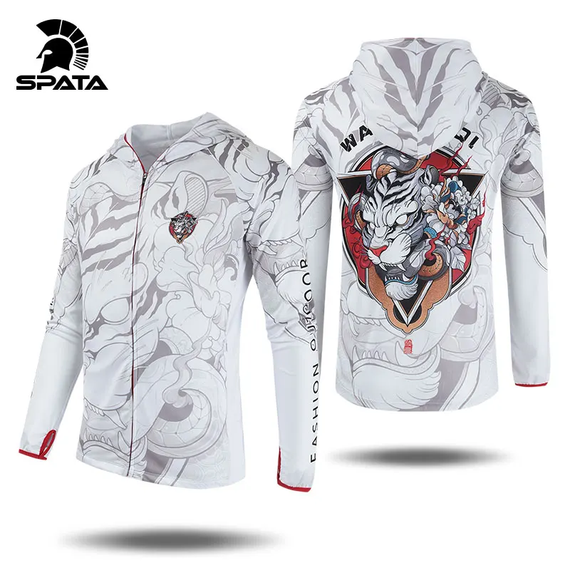 Одежда для рыбалки SPATA защита от УФ лучей длинные рукава с карманами летние