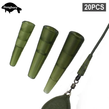 BEST PROMO ❤️ 20PCS Micro Carp Fishing Accessories Soft Anti Tangle Sleeve Tail Rubber Cone for Chod Helicopter Rig Fishing Method Feeder Tool - discount item 39% OFF Sports & Entertainment