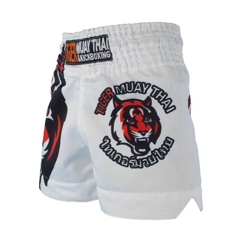 MMA Tiger Muay Thai Boxing Trunks Match Sanda Training Breathable Shorts Muay Thai Clothing Boxing Tiger Fishing Shorts