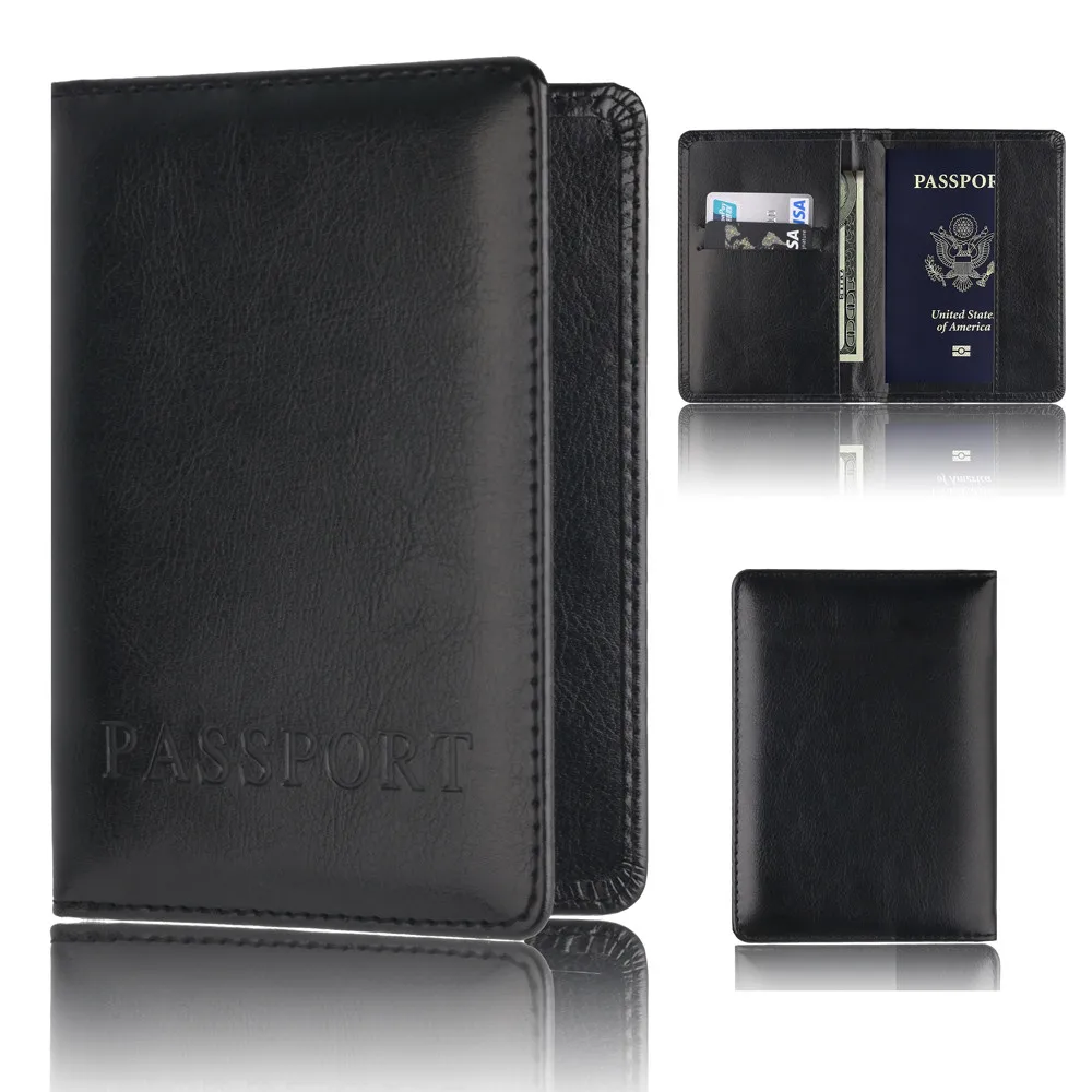 

Passport Holder Protector Wallet Business Card Soft Passport Cover Hasp Purses With Strap Phone Card Holders Big Capacity #R5