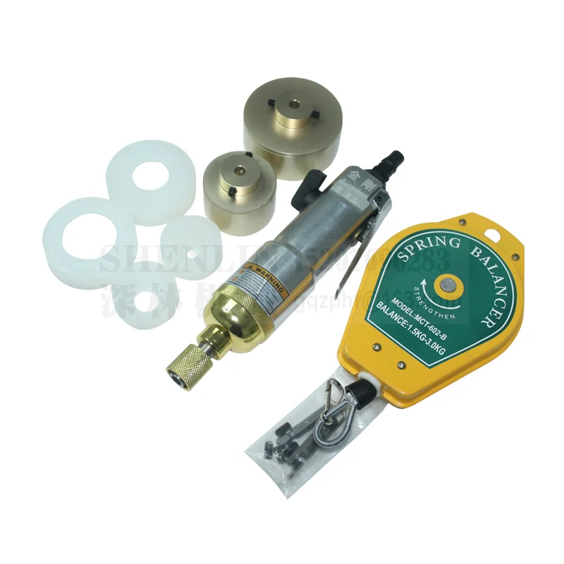  SHENLIN Screwdirver 10-50mm Hand Operated Pneumatic Smoke Oil Bottle Capping Machine Pneumatic Cap 