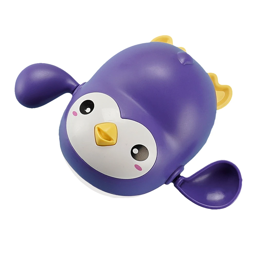 Happyflute Single Sale Cute Cartoon Animal Baby Water Toy Infant Swim Penguin Wound-up Chain Clockwork Kids Beach Bath Toys 10