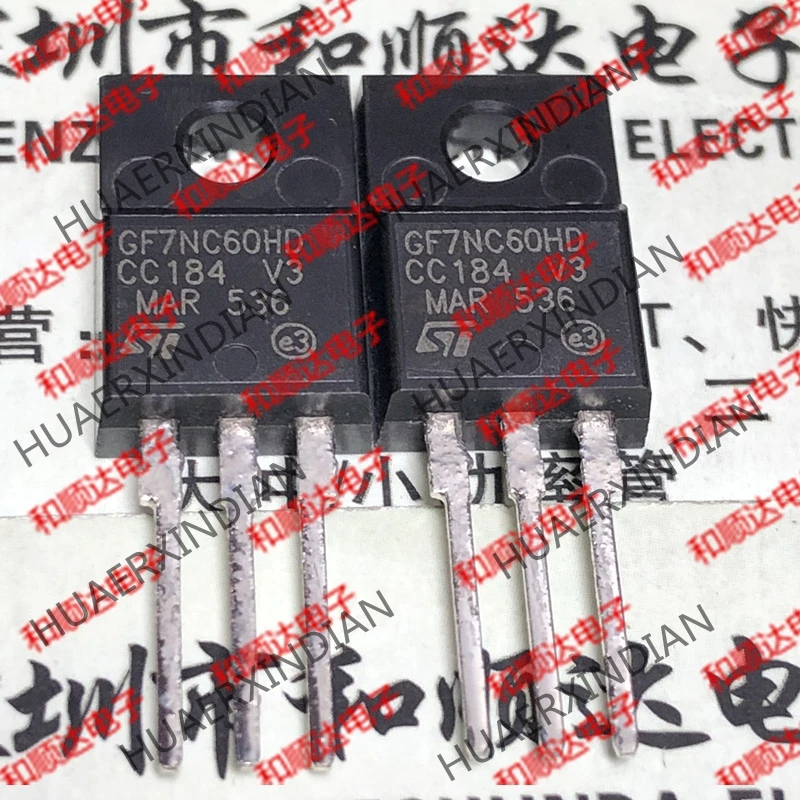 5 шт., новые оригинальные кнопки GF7NC60HD STGF7NC60HD TO-220F 600V 14A