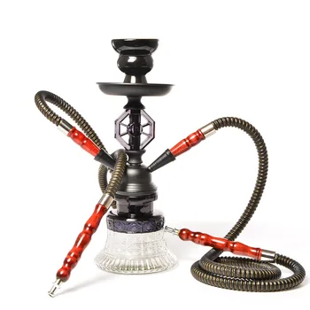 

KyqRtz Mini glass water bottle shi sha hookah set with smoke pipe、hookah hose and hookah accessories