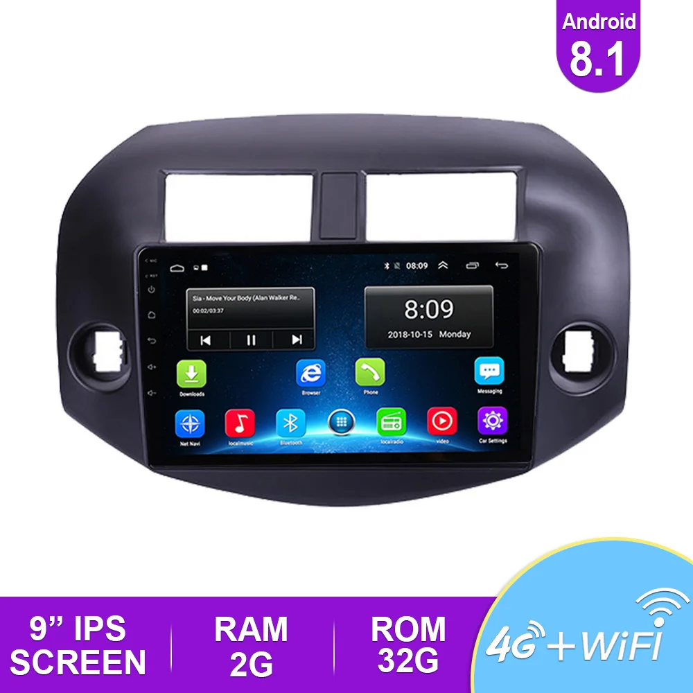 

Car Dvd Gps Player For Multimedia Toyota RAV4 2005 2008 2013 Car Dvd Navigation Radio Video Audio Player No Car 2 Din Android