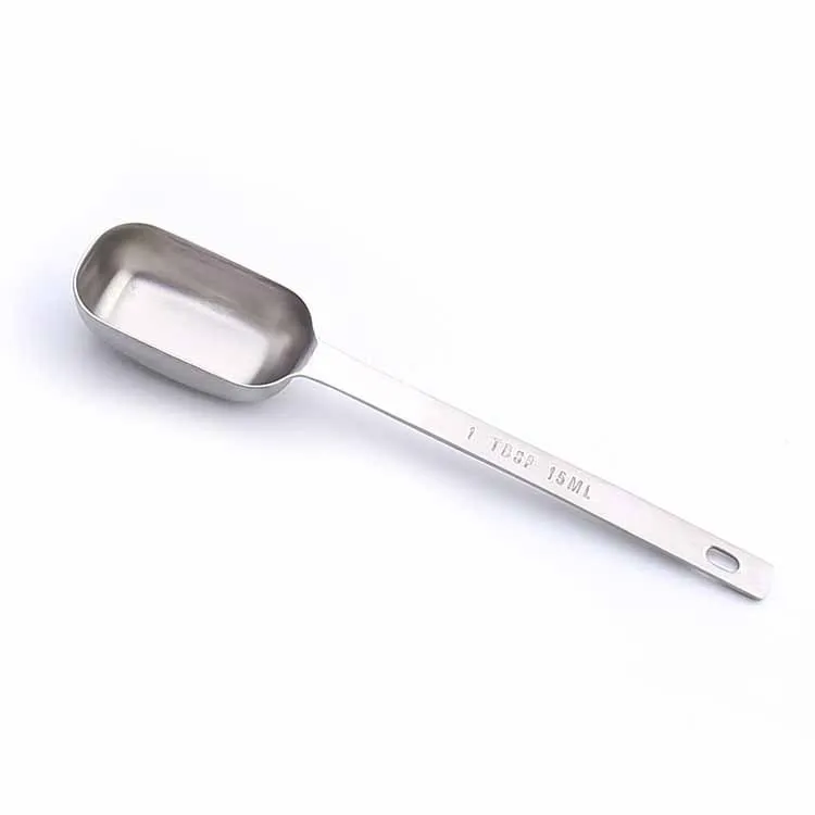 Cuillère Doseuse Café Double Extrémité Acier Inoxydable 15 Ml / 30 Ml - Mesure Précise Pour Café, Thé, Épices