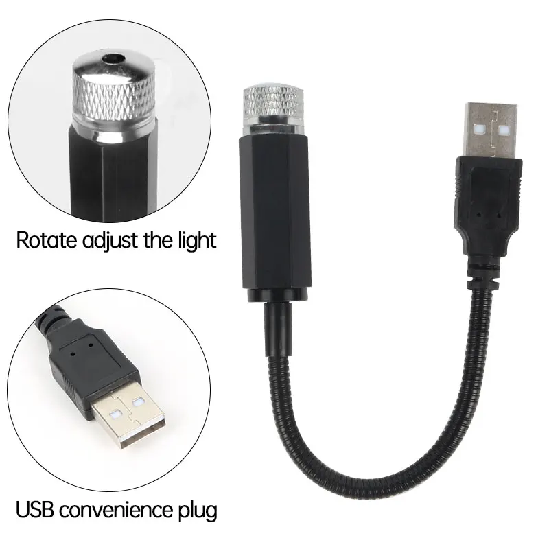 USB Ночной светильник романтическое украшение подарок для автомобиля звезда