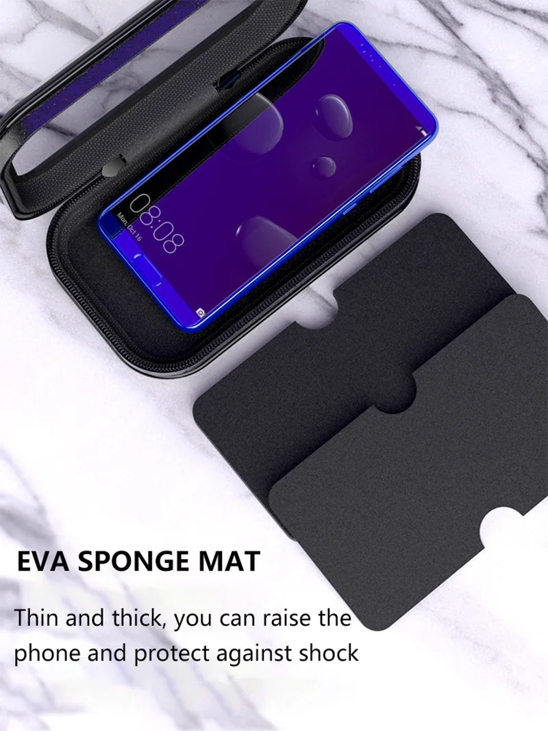 YPAY Waterproof Motorcycle Bicycle Phone Bag Holder Stand Mobile Phone Handlebar Rearview Mount Stand For iPhone X 8 Samsung S9
