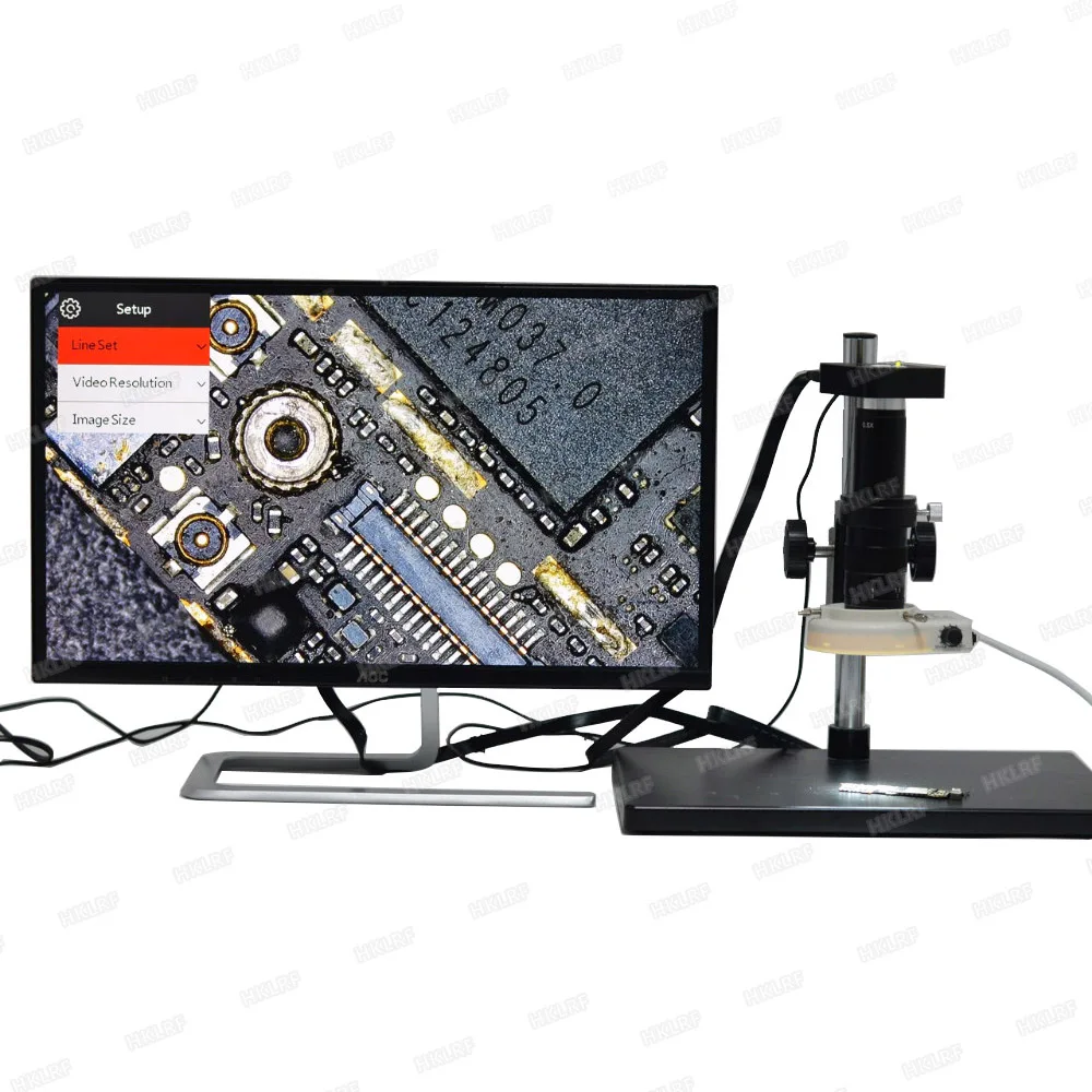 HAYEAR 21MP 1080P 60FPS 2K HDMI Электронный набор микроскопов USB цифровой промышленности видео микроскоп камера 180X 300X