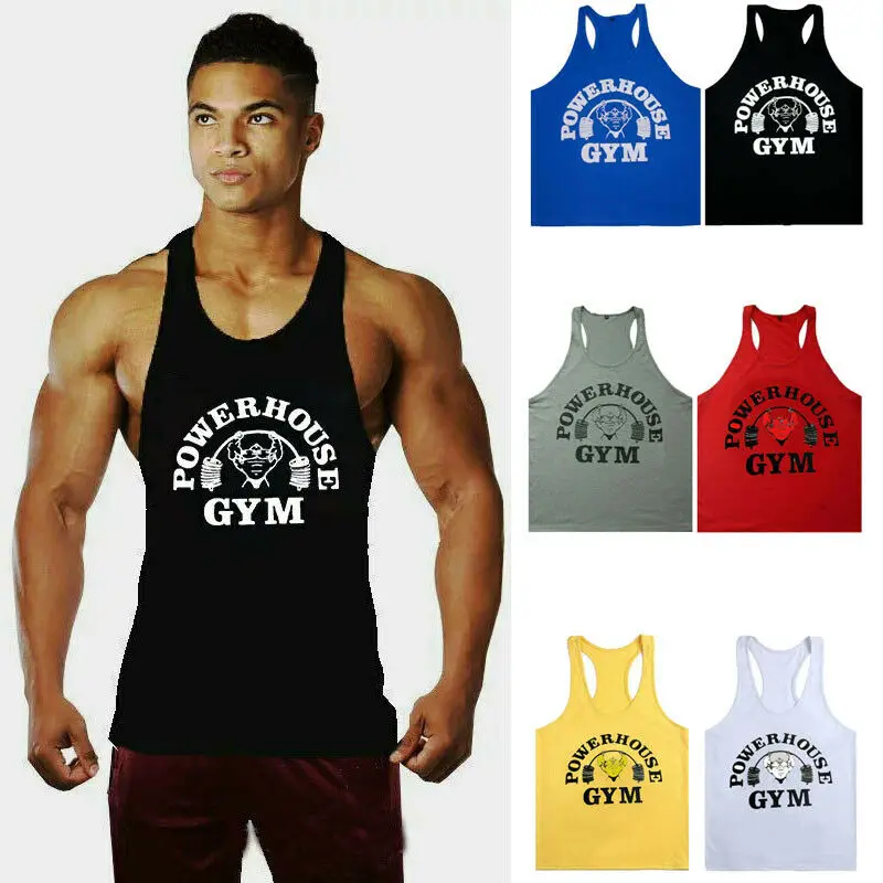 Camiseta ajustada al músculo sin mangas para hombre, Camiseta holgada sin mangas de verano, chaleco deportivo para culturismo, chaleco de entrenamiento de gimnasia