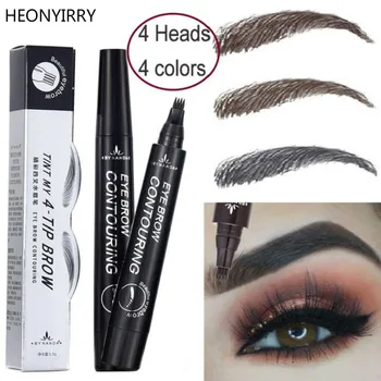 

Women Makeup Brushes Tattoo Eyebrow Fine Sketch Waterproof Eyebrow Pencil Lock Color Shaper Makeup Tool Eyebrow Long Lasting
