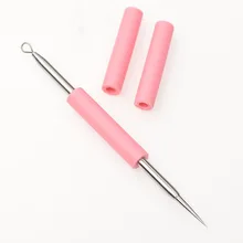 1 шт., игла для удаления акне, для лица, акне, прыщи, экстрактор для удаления черных точек, инструмент для удаления комедона, прыщей, из нержавеющей стали