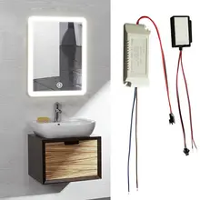 Banheiro pode ser escurecido espelho ligar/desligar interruptor de toque 240v para iluminação da lâmpada casa sistema inteligente sensor humano acessórios