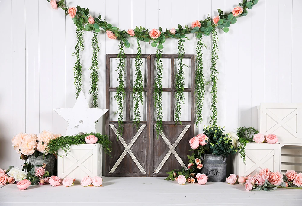 

HUAYI фон для фотосъемки день рождения десерты торт стол Декор фото фон красная кирпичная стена Baby Shower BackdropW-3568