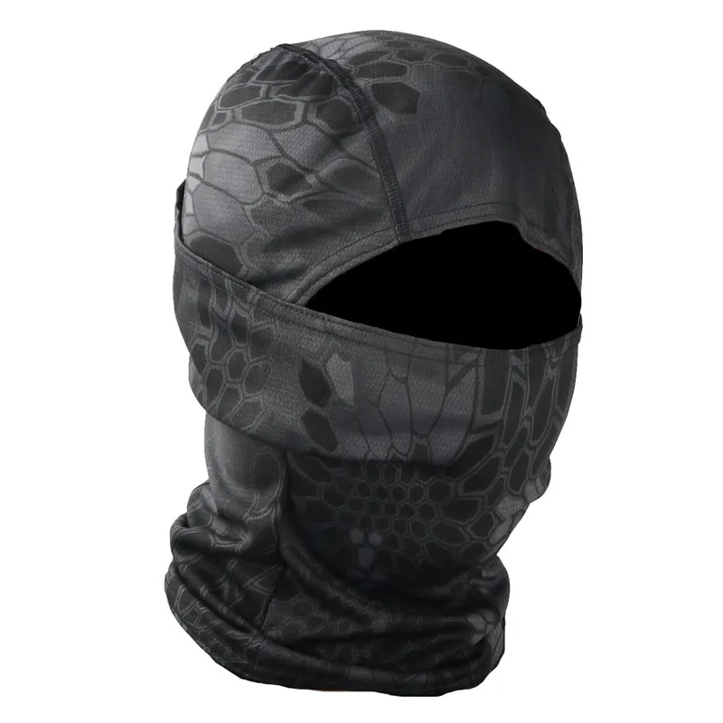 Camouflage Tactical Balaclava for Men Women Beanie Hat Python Quick-drying Ski Mask Hood Cycling Fishing Cap Male Bonnets MZ103 