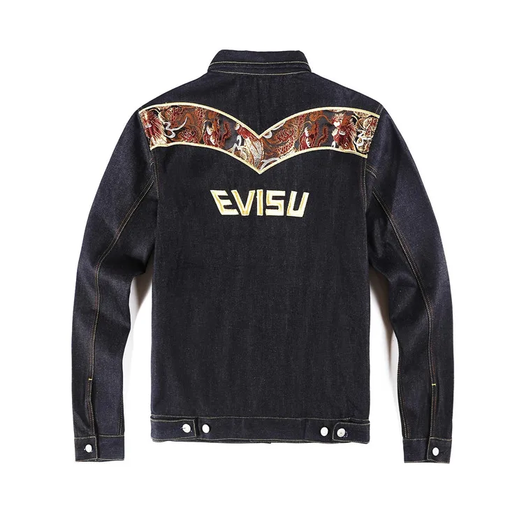 Подлинная Evisu, мужское зимнее пальто, теплая дышащая куртка, ковбойская мода, для мужчин и женщин, для влюбленных, высокое качество, пальто, Тренч