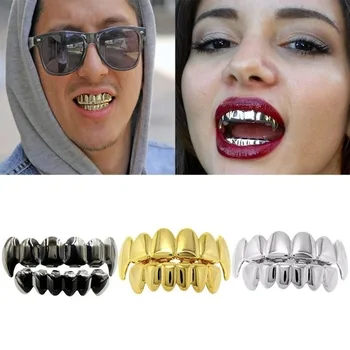 

Golden Braces Tooth Upper/Lower Correction Electroplated Braces Teeth Set Environmentally Friendly Metal