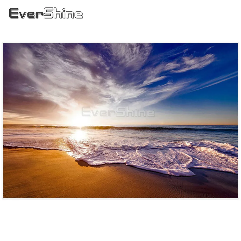 EverShine алмазная живопись вышивка крестом море пейзаж ручной работы мозаика