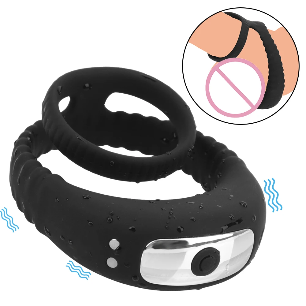 Секс-игрушки для мужчин кольцо целомудрия на пенис фаллоимитатор вибрация