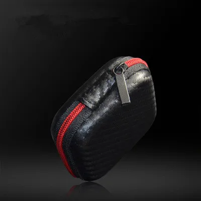 Headphone Bag Mini Zipper Square Hard Storage Box Headset Case For SD TF Cards Aseismic Moisture Proof Earphone Bag