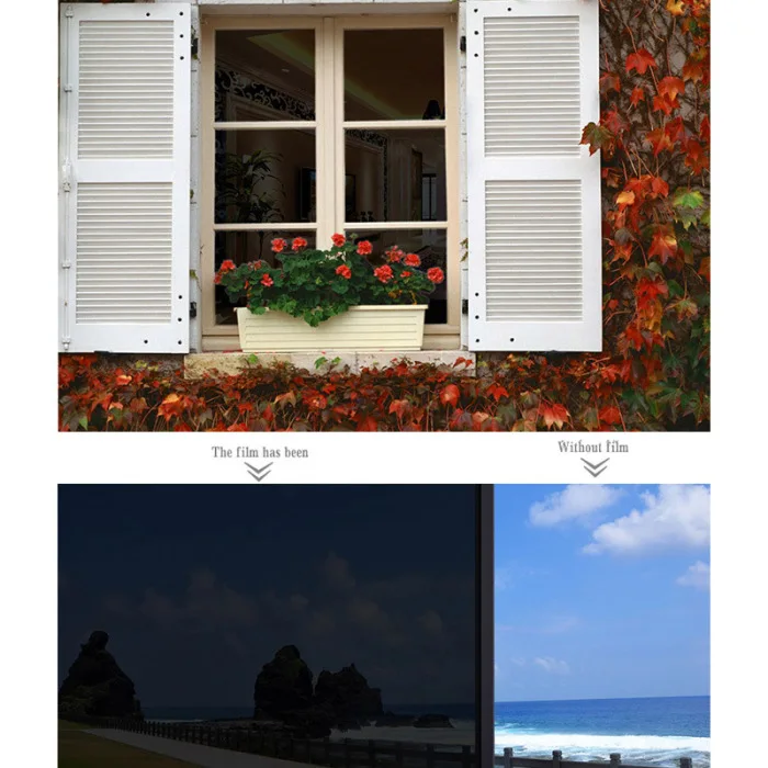 2M/3M Anti-glaring Anti-peep Heat Insulation Film Scratch Resistance Sunscreen Film Home Office E2S
