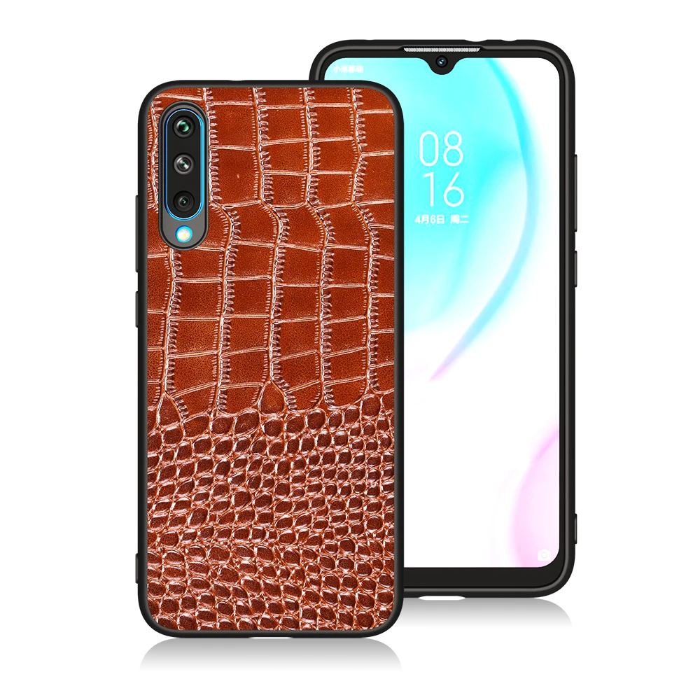 brown Крокодил из натуральной кожи чехол для samsung Galaxy J2 J3 J4 J5 J6 J7 J8 J730 Pro Prime Core плюс чехол для телефона, корпус под плетенную сумку - Цвет: brown