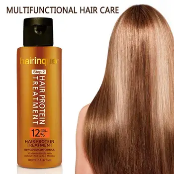 

100ml 8% Hair Protein Treatment Straight Hair Damaged Hair Repair Curly Hair Care Smooth Conditioner for Frizzy Damaged