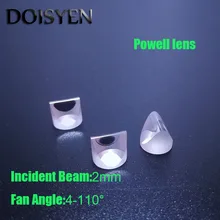 Insident beam 2 мм угол вентилятора 4-90 градусов линза Powell laser Dia 9 мм без покрытия H-K9L стекло оптический лазерный уровень линзы Призма