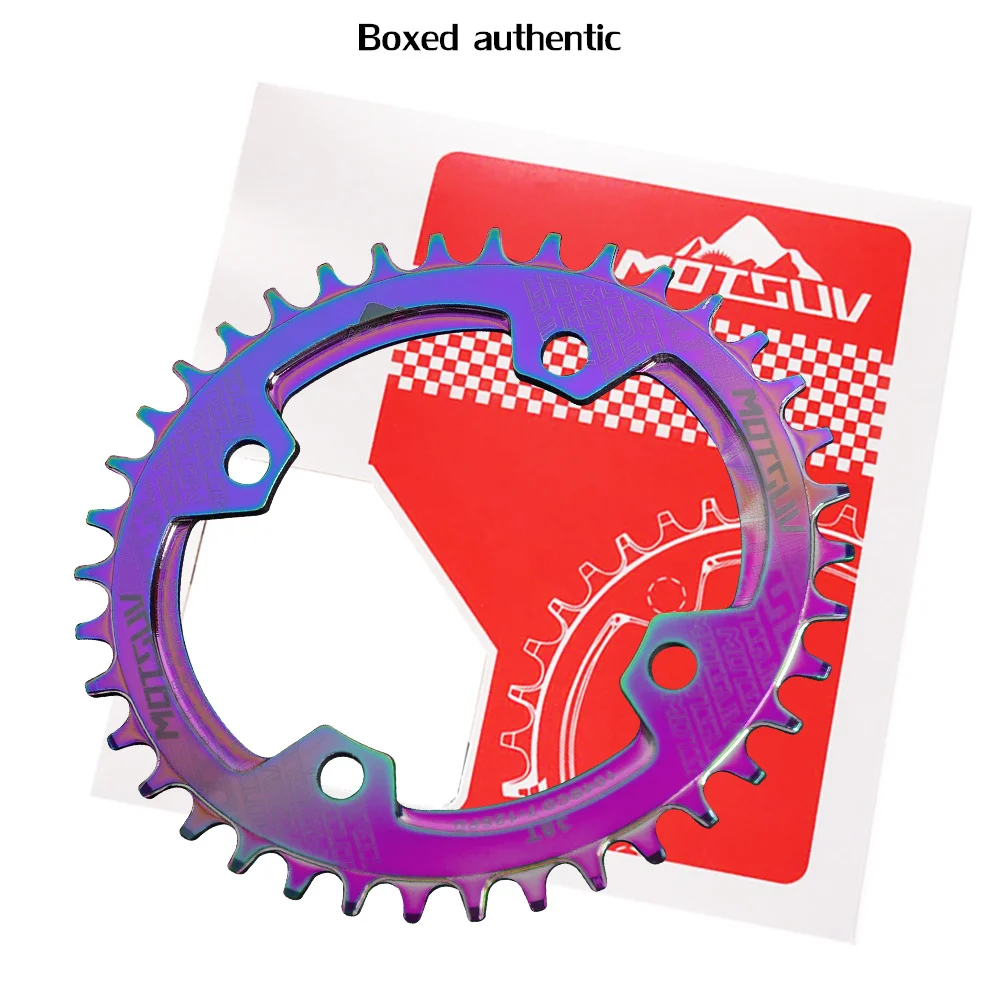 MOTSUV Bicycle Narrow Wide Chainring 104BCD electroplating
