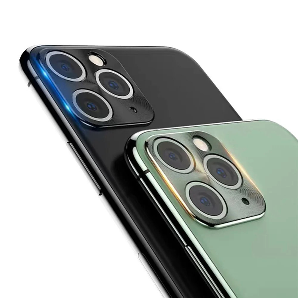 Для iPhone 11 Pro 5 8 дюйма металлическая рамка полное покрытие стекло Защита камеры