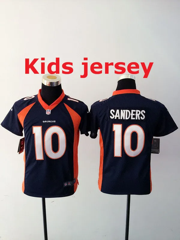 Оранжевый Детская Молодежная быстрая Denver 94 demarus Ware 7 John Elway 58 Von Miller 88 Demaryius Thomas 30 Anthony Davis Jersey - Цвет: Оранжевый