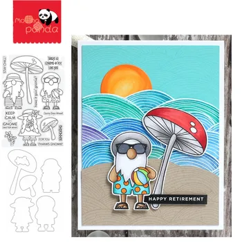 

CHILLIN GNOMES Metal Cutting Dies and Stamps Stencils For DIY Scrapbooking Decorative Embossing Handcraft Die Cutting Template