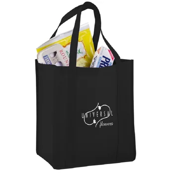 

500pcs/lot Grocery Shoulder Shopping Bags Promotional Custom Logo Printing Eco friendly Reusable Non Woven Tote Bags Wholesales