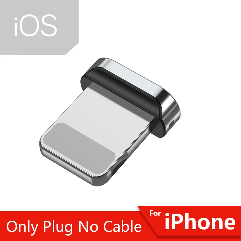Essager магнитное зарядное устройство Micro USB кабель для iPhone samsung провод для быстрого заряда шнур usb type C type-C магнит кабели для мобильных телефонов - Цвет: Only iOS Plug