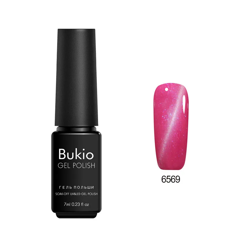 Bukio Red Fire 3D Гель-лак для ногтей "кошачий глаз", долговечные полупостоянные эмали для дизайна ногтей, УФ-лампа, Гель-лак для лака на удачу, нужна магнитная палочка - Цвет: 6569