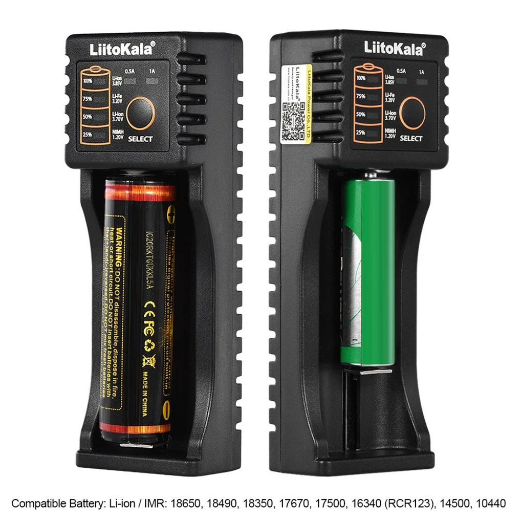 Liitokala Lii-100 зарядное устройство для 18650 26650 4 35 V/3 2 7 V/1 V перезаряжаемая батарея |